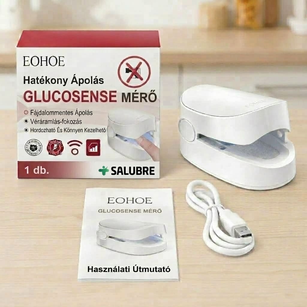 GlucoSense™ – Mindennapi jó közérzet fájdalommentes 3 az 1-ben ellenőrzéssel
